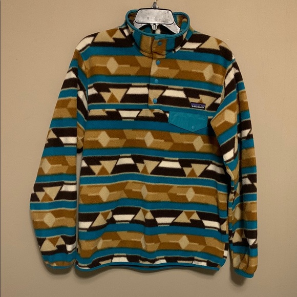 Patagonia Jackets & Blazers - Patagonia Synchilla Women’s Snap Pullover Guatemala Brown Bear Rare Large